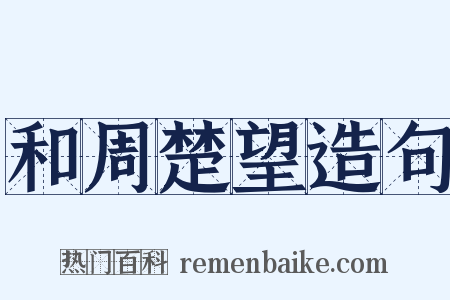 和周楚望造句是什么意思的图片